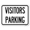 Signmission Parking Lot Sign Visitors Parking Heavy-Gauge Alum Rust Proof Parking Sign, 18" x 24", A-1824-24622 A-1824-24622 - alternate 1
